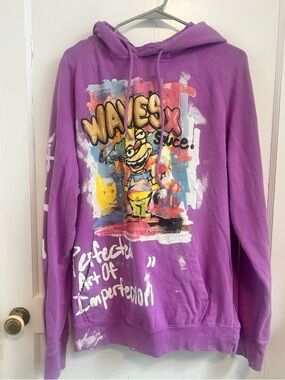 Waves x Sauce Perfected Art of Imperfection Krusty Art to Wear
Hoodie Size L